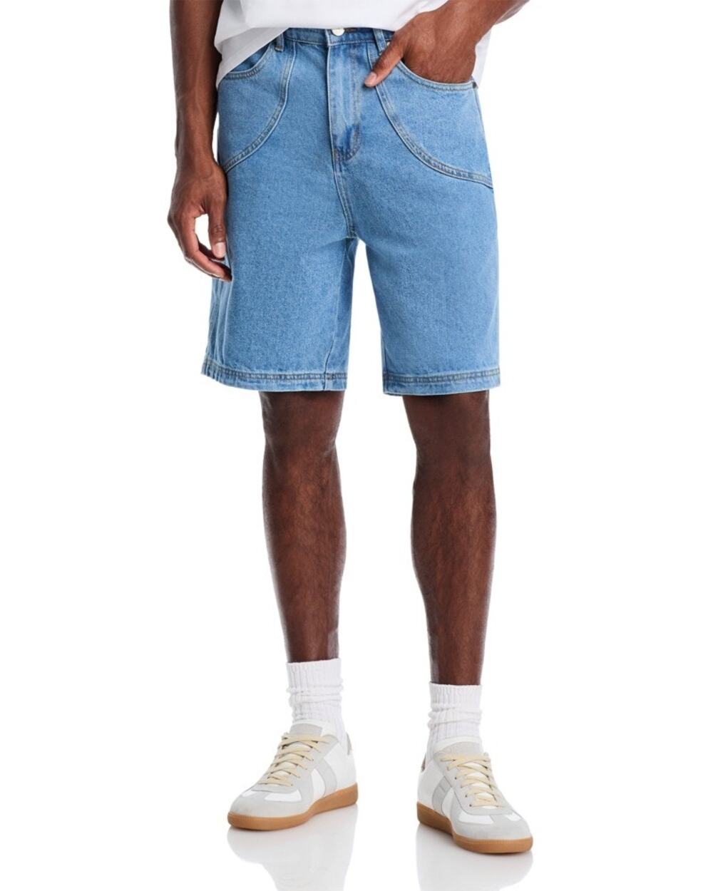 KROST Mariner Denim 9" Cotton Jean Shorts Medium Wash Blue XL